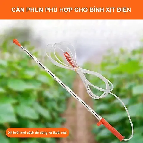 Cần Rút Bình Xịt Điện Ren 14mm Inox Cao Cấp Không Gỉ, Chịu Áp Lực Nước Cao, Cần Phun Thuốc Trừ Sâu, Tưới Cây, Tưới Vườn