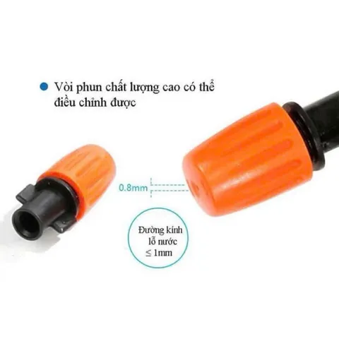 Béc Tưới Phun Sương Đơn Cam Cao Cấp - Đầu Phun Siêu Mịn, Tiết Kiệm Nước, Tưới Lan, Rau, Cây Cảnh, Hệ Thống Tưới Tự Động