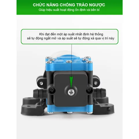 Máy tăng áp lực nước mini Samafa, máy bơm áp lực 12v áp suất nước mạnh, dùng tưới cây, rửa xe