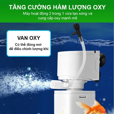 Máy lọc nước bể cá QL đa năng 4 trong 1, lọc siêu sạch, hoạt động êm ái, tiết kiệm điện, công suất lớn