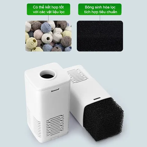 Máy lọc nước bể cá QL đa năng 4 trong 1, lọc siêu sạch, hoạt động êm ái, tiết kiệm điện, công suất lớn