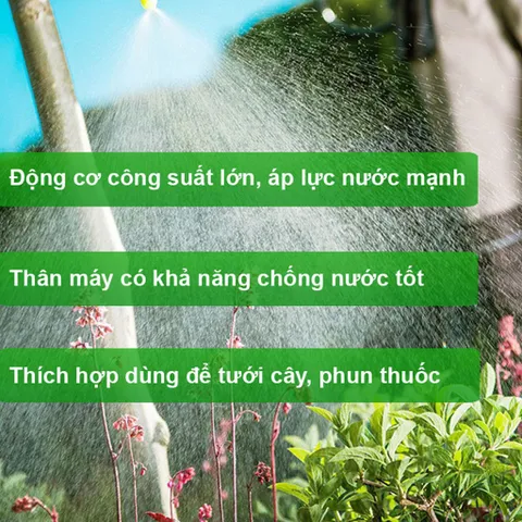 Trọn bộ máy bơm phun sương tưới tự động SAMAFA SM-MB1 chống nước tốt, áp lực nước mạnh
