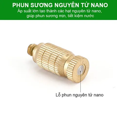 Béc đồng phun sương số 1-2-3-4-5-6-7-8 phun sương làm mát quán cà phê, tưới rau, hoa