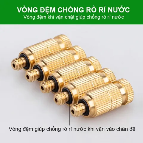 Béc đồng phun sương số 1-2-3-4-5-6-7-8 phun sương làm mát quán cà phê, tưới rau, hoa