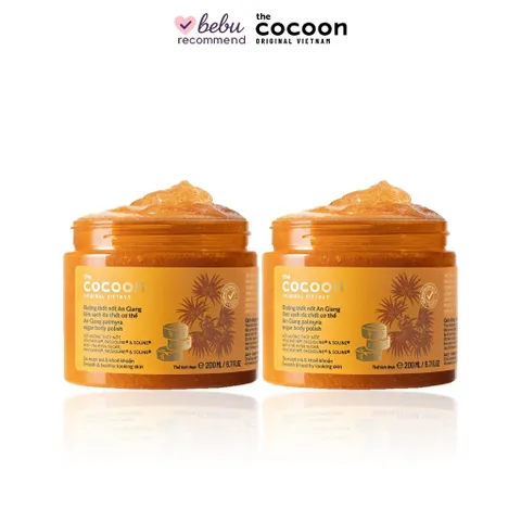 [BEBU] COMBO 2 Tẩy Da Chết Cơ Thể Đường Thốt Nốt An Giang Cocoon 2x200ml Dưỡng Ẩm Mịn Da