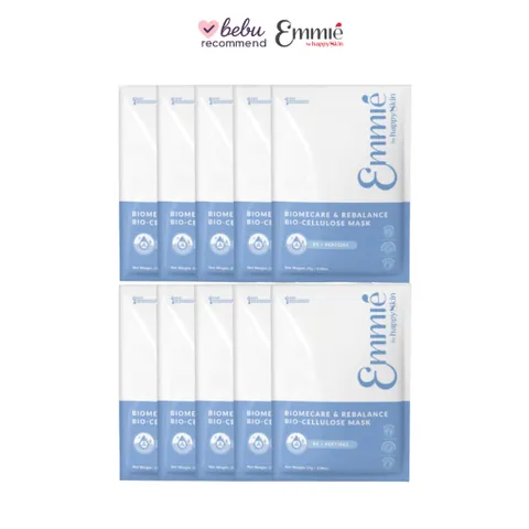 [BEBU] COMBO 10 Mặt Nạ Sinh Học Emmié Phục Hồi Dịu Da Biomecare Repair Bio-Cellulose Mask B5 Peptides 10x25g