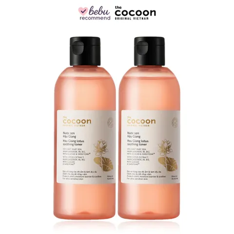 [BEBU] COMBO 2 Nước Sen Hậu Giang Cocoon 2x310ml - Toner Cấp Ẩm Làm Dịu Da Phục Hồi Hàng Rào Bảo Vệ