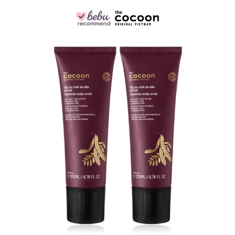 [BEBU] FLASH SALE COMBO 2 Tẩy Da Chết Đầu Bồ Kết 200ml Cocoon 2x200ml Sạch Gàu Giảm Bết Tóc Tự Nhiên