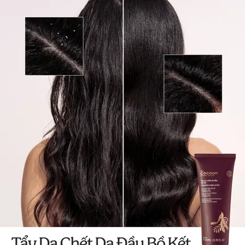 [BEBU] FLASH SALE COMBO 2 Tẩy Da Chết Đầu Bồ Kết 200ml Cocoon 2x200ml Sạch Gàu Giảm Bết Tóc Tự Nhiên