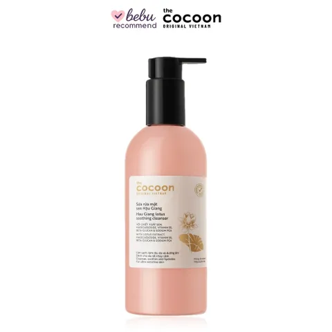 [BEBU] Sữa Rửa Mặt Sen Hậu Giang Cocoon 310ml Làm Sạch Dịu Nhẹ Cân Bằng Độ Ẩm Cho Da Nhạy Cảm