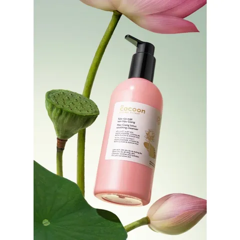 [BEBU] Sữa Rửa Mặt Sen Hậu Giang Cocoon 310ml Làm Sạch Dịu Nhẹ Cân Bằng Độ Ẩm Cho Da Nhạy Cảm