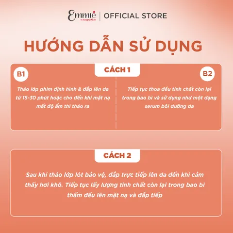 [BEBU] Hộp Mặt Nạ Emmié Microfiber Mask Bộ Sưu Tập Cầu Sung Dừa Đủ Xoà 10 Miếng x 28g Dưỡng Sáng Cấp Ẩm