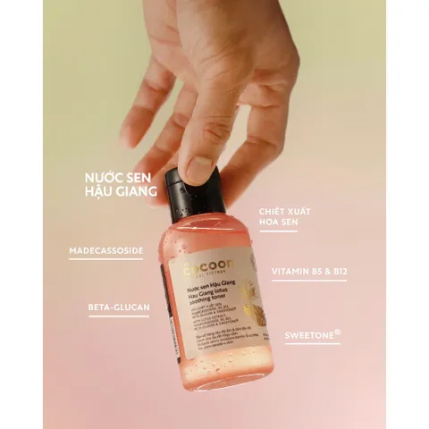 [BEBU] Nước Cân Bằng Cocoon Sen Hậu Giang 500ml Toner Phục Hồi Dịu Nhẹ Cho Da Nhạy Cảm
