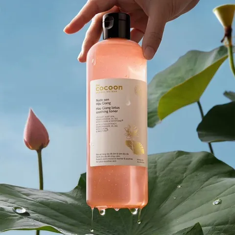 [BEBU] Nước Cân Bằng Cocoon Sen Hậu Giang 500ml Toner Phục Hồi Dịu Nhẹ Cho Da Nhạy Cảm