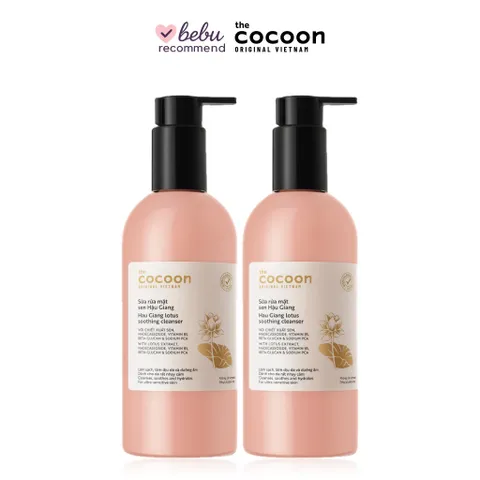 [BEBU] FLASH SALE COMBO 2 Sữa Rửa Mặt Sen Hậu Giang 310ml Cocoon 2x310ml Thuần Chay Dưỡng Ẩm Làm Sạch Dịu Da