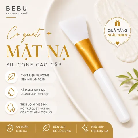 [BEBU] Cọ Quét Mặt Nạ Silicone Cao Cấp Dụng Cụ Skincare Tiện Lợi Cho Da Mặt