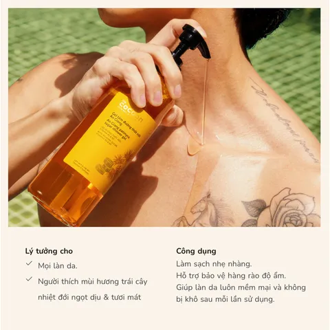 [BEBU] Gel Tắm Đường Thốt Nốt Cocoon 50ml Sữa Tắm Thuần Chay Làm Sạch Và Dưỡng Ẩm Da Mịn Màng