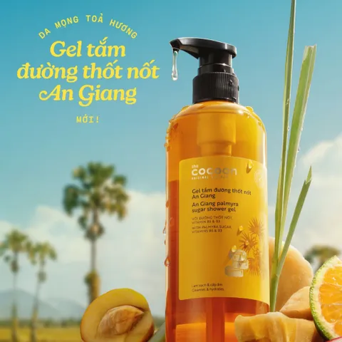 [BEBU] Gel Tắm Đường Thốt Nốt Cocoon 50ml Sữa Tắm Thuần Chay Làm Sạch Và Dưỡng Ẩm Da Mịn Màng