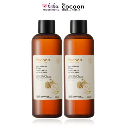 [BEBU] COMBO 2 Nước Tẩy Trang Bí Đao Cocoon 2x500ml - Làm Sạch Sâu Dịu Nhẹ Cho Da Dầu Mụn