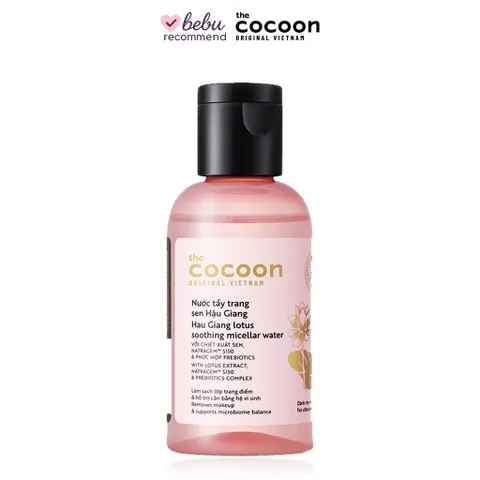 [BEBU] Nước Tẩy Trang Sen Hậu Giang Cocoon 50ml Làm Sạch Dịu Nhẹ Cấp Ẩm Cho Da Nhạy Cảm