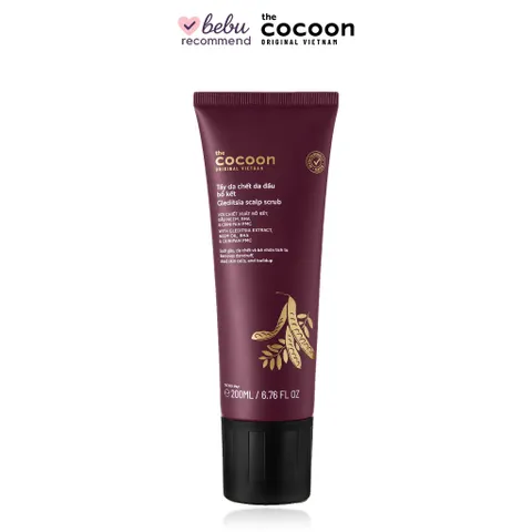 [BEBU] Tẩy Tế Bào Chết Da Đầu Bồ Kết Cocoon 200ml Làm Sạch Gàu Và Bã Nhờn Da Đầu Thông Thoáng