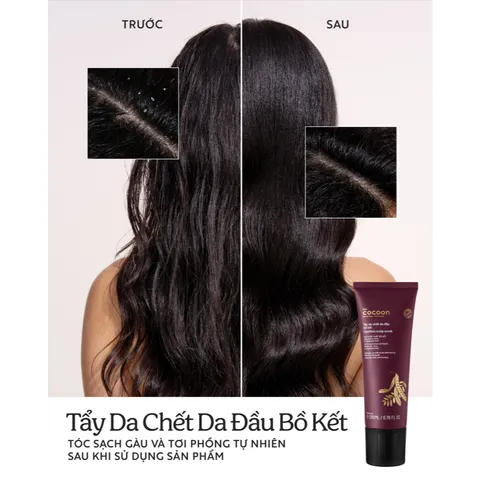 [BEBU] Tẩy Tế Bào Chết Da Đầu Bồ Kết Cocoon 200ml Làm Sạch Gàu Và Bã Nhờn Da Đầu Thông Thoáng