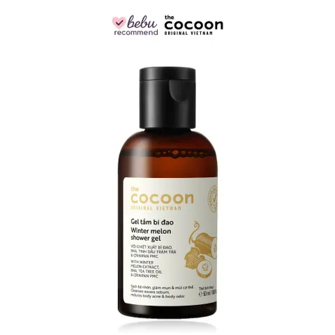 [BEBU] Gel tắm bí đao Cocoon 50ml Nuôi Dưỡng & Phục Hồi Làn Da Khỏe Đẹp Chính Hãng Dưỡng Da