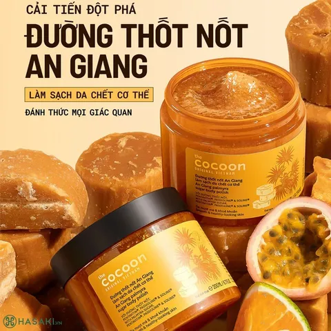 [BEBU] Tẩy Da Chết Cơ Thể Đường Thốt Nốt An Giang Cocoon 200ml Thuần Chay Làm Mịn Da Và Dưỡng Ẩm