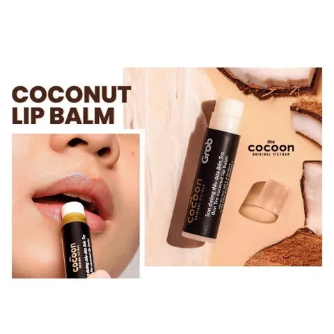 [BEBU] Son Dưỡng Ẩm Môi Cocoon Dầu Dừa Bến Tre 5g Thuần Chay Làm Mềm Môi Căng Mọng