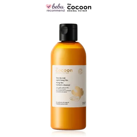 [BEBU] Sữa Rửa Mặt Nghệ Hưng Yên Cocoon 310ml Làm Sạch Dịu Nhẹ Giúp Da Sáng Mịn Rạng Rỡ