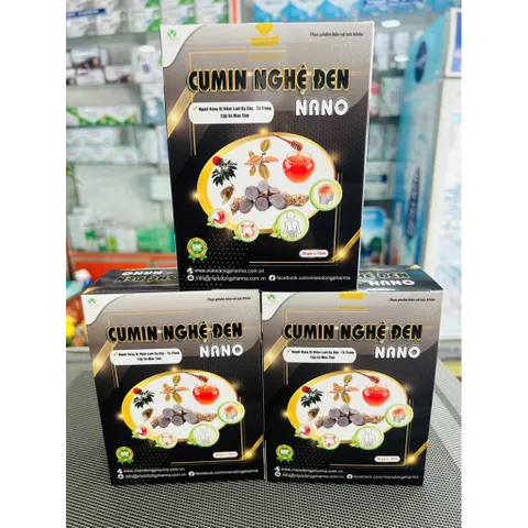 Dung dịch dạ dày Cumin nghệ đen nano (hộp 20gói)