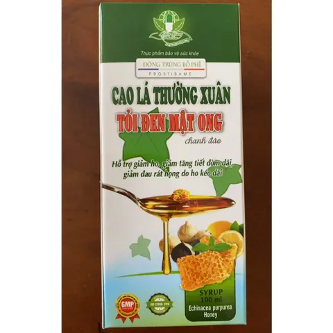 Siro Ho Thường Xuân Giảm Ho Mật Ong Tỏi Đen