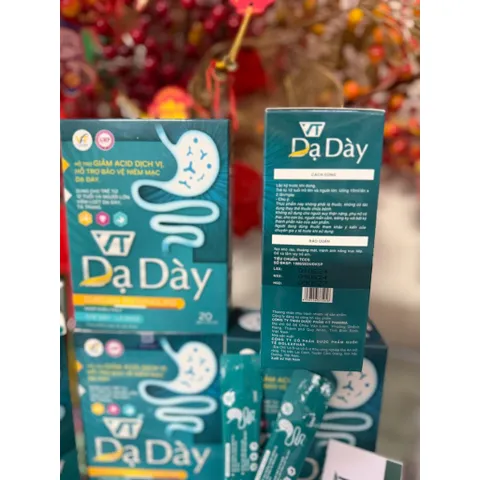 dạ dày vt hộp 20 gói chiết xuất chè dây, lá khôi hỗ trợ giảm acid dịch vị, viêm loét dạ dày