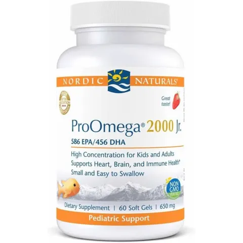 Viên Uống Omega-3 Nordic Naturals ProOmega 2000 Jr Strawberry 60 Viên