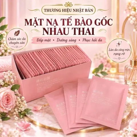 [Chính hãng][Sỉ lẻ từ 2-50 miếng] Mặt Nạ Nhau Thai Cừu Nhật Bản Rwine Dưỡng Da Trắng Sáng 40ml