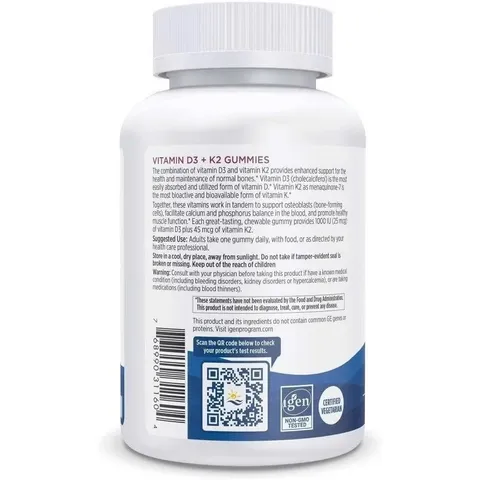 Thực Phẩm Bổ Sung Vitamin D3 K2 Nordic Naturals Pomegranate 60 Viên Gummies