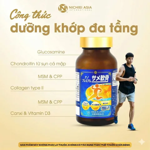 Nano Premium Shark Cartilage 150 viên - Bổ sung glucosamin và bột chiết xuất sụn cá mập hỗ trợ tốt cho khớp Nhật Bản