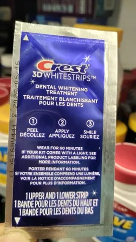 Bán lẻ miếng dán trắng răng Crest 3D Whitestrips,phiên bản dùng 60 phút.