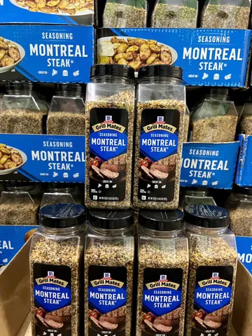 ￼[HÀNG MỸ] - Gia vị muối ướp thịt bò bít tết MCCORMICK GRILL MATES MONTREAL STEAK 822G ngon chuẩn vị nhà hàng