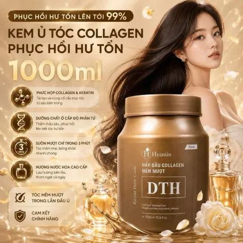 Bộ Đôi Nuôi Dưỡng Tóc Dầu Xả CHESY Và Kem Ủ Tóc HYAMIN DTH