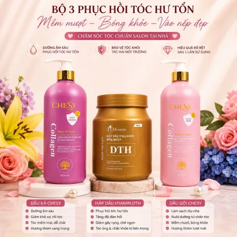 ✨ BỘ 3 CHĂM TÓC CHESY & HYAMIN – CHĂM TÓC TẠI NHÀ NHƯ Ở SALON ✨