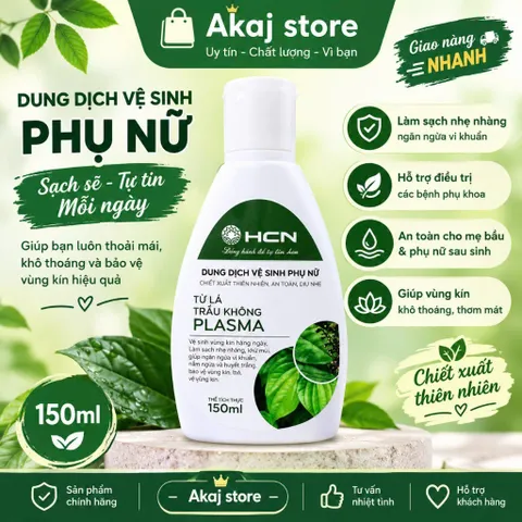 DUNG DỊCH VỆ SINH PHỤ NỮ TỪ LÁ TRẦU KHÔNG PLASMA - SẠCH SẼ TỰ TIN THOẢI MÁI 837079