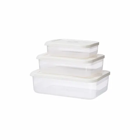 BỘ 3 HỘP THỰC PHẨM CHỮ NHẬT TIỆN ÍCH HOKORI 6596 (1,2,3)