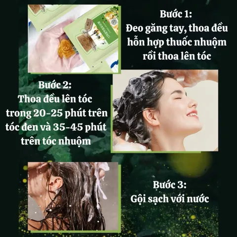 [ Chính hãng ] Dầu gội phủ bạc nhuộm tóc Goperfect thảo dược 25ml