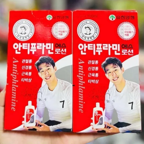 Dầu nóng xoa bóp hàn quốc, xoa bóp massage màu đỏ antiphlamine 100ml 837444