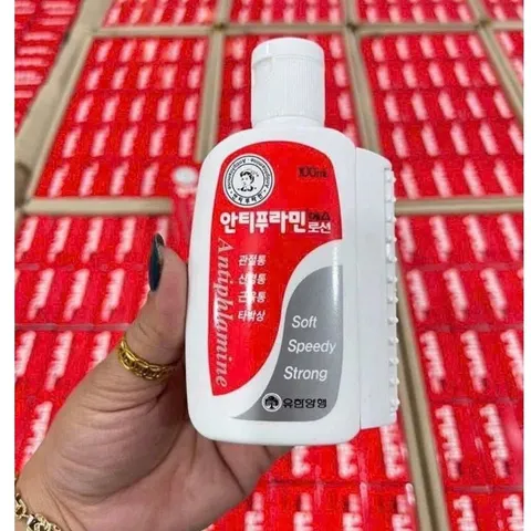 Dầu nóng xoa bóp hàn quốc, xoa bóp massage màu đỏ antiphlamine 100ml 837444