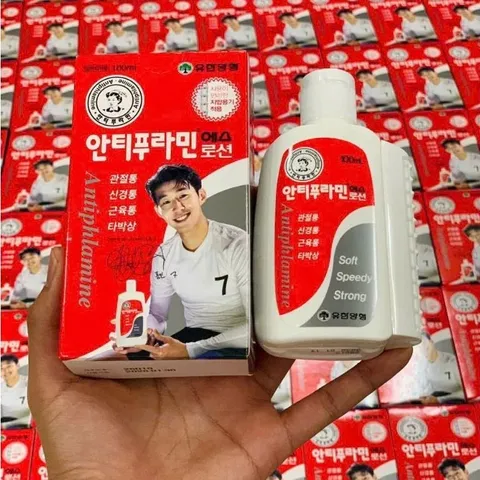 Dầu nóng xoa bóp hàn quốc, xoa bóp massage màu đỏ antiphlamine 100ml 837444