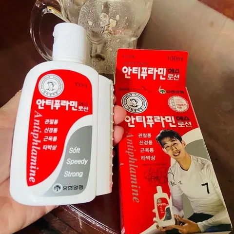 Dầu nóng xoa bóp hàn quốc, xoa bóp massage màu đỏ antiphlamine 100ml 837444