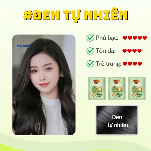 [ Chính hãng ] Dầu gội phủ bạc nhuộm tóc Goperfect thảo dược 25ml
