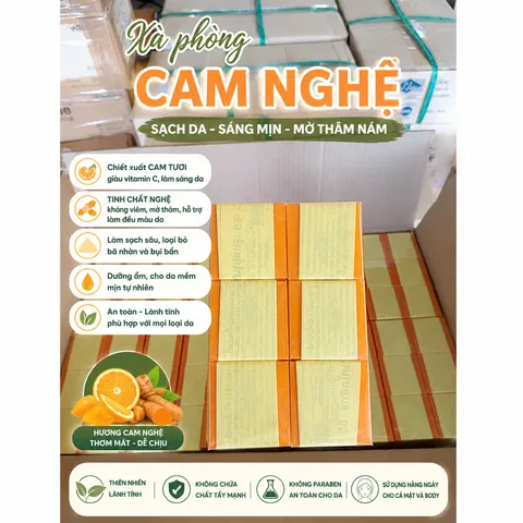 Xà Phòng Cam Nghệ Galong Thái Lan Giảm Mụn Sáng Da Giảm Thâm Cơ Thể 65g